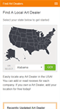 Mobile Screenshot of findartdealers.com
